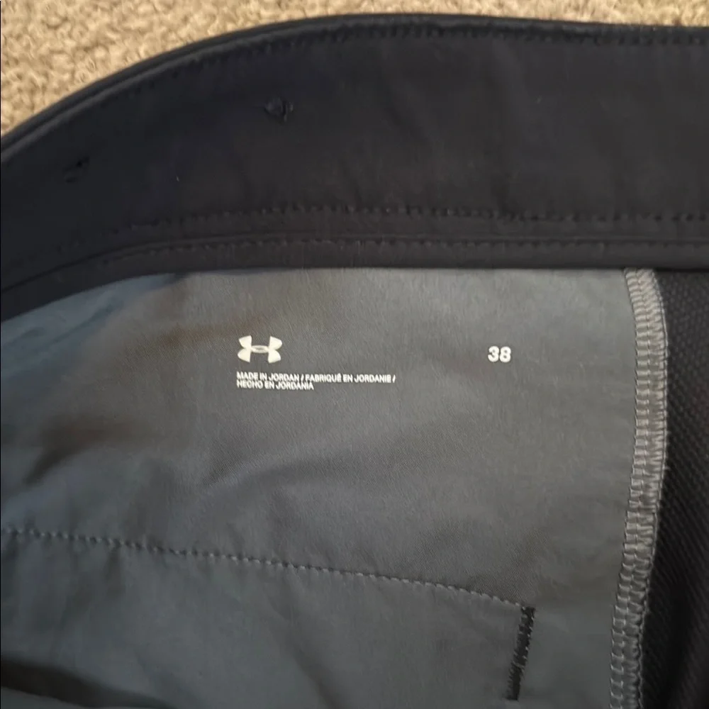 Under Armour Black Flat Front Athletic Shorts